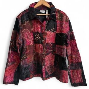 Vintage Chico's Design Patchwork Jacket XL
